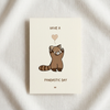 Geburtstagskarte „Have a Pandastic Day" – Roter Panda