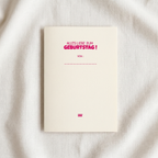 Geburtstagskarte „It's a Hug!" – Umarmung in Pink