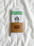 Bestickte Tennissocken Katze im Hai-Kostüm – Sharky Cat | Hugging Sox